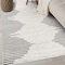 World Rug Gallery Bohemian Stripe Stain Resistant Area Rug 5' x 7' Cream 385CREAM5X7 - alternate 10
